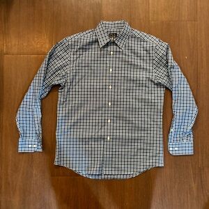 Jos. A. Bank Travelers Collection Button-Down Plated Shirt Size M